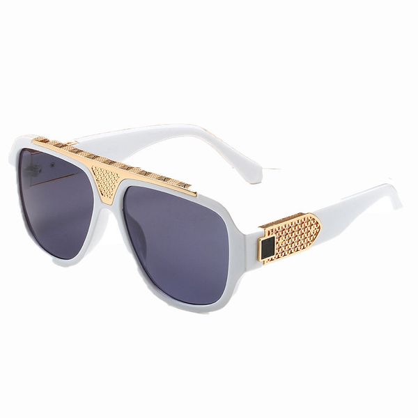 

luxury designer fashion eyewear sunglasses for women advanced texture 18k laser engraved t shaped beam hollow out carved temples decoration, White;black