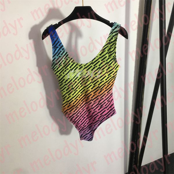 

color swimwear print one piece swimsuit women fashion vacation bathing suit with pad beach wear, Black