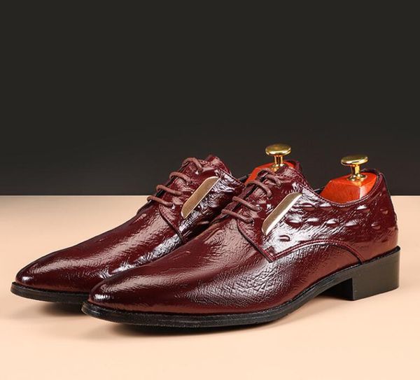 

2023 classic thick heel brogue carved shoes handmade genuine leather leather shoes fashion mens wedding dress shoes size:eu39-47, Black