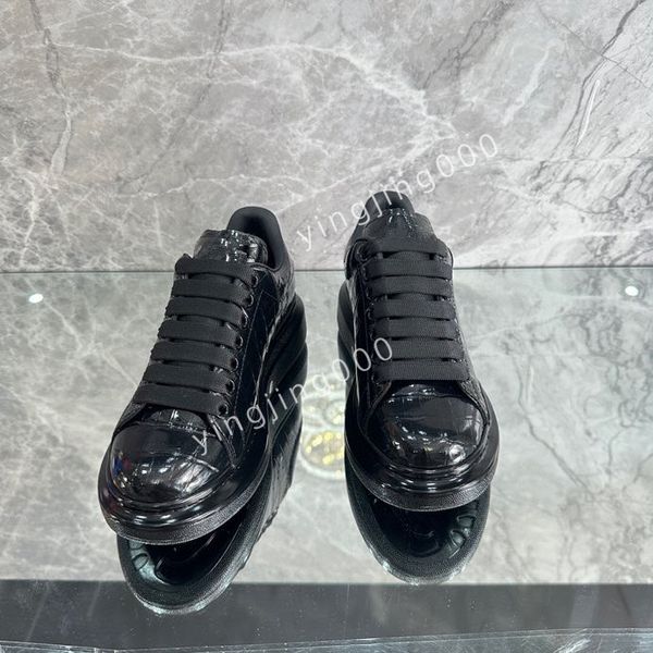 

new designer womens sneakers mens casual shoes platform loafers trainers black leather shoes chunky round head sneaker2023