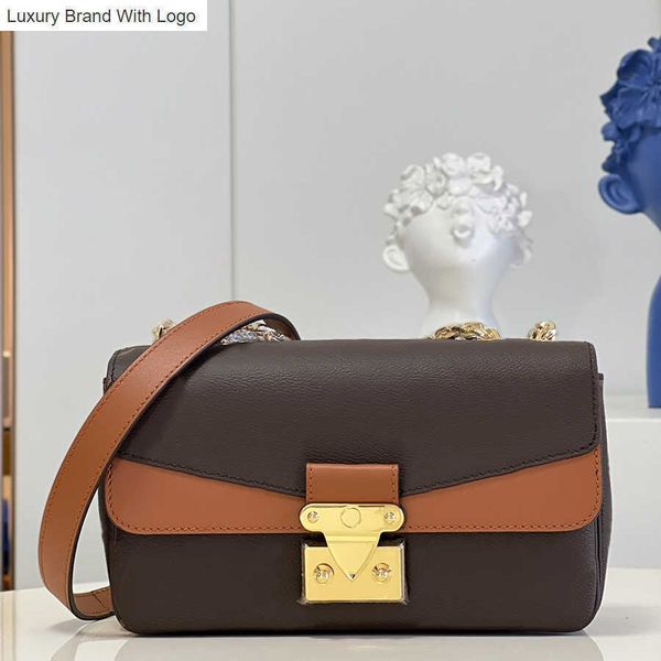 

bag handbags shoulder bags high imitation designer crossbody bag marceau 24.5cm real leather flap bag m46126 zl180 9vkm, Black