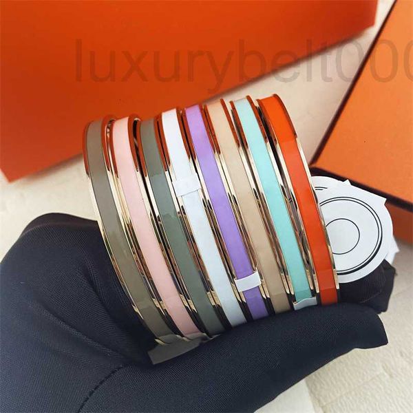 

designer bracelets for men and women h round closed enel colorful plain ring bracelet tai steel stainless steel fashion colorless small grou, Black