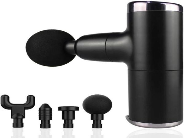 

pocket electric muscle massager fascia gun mini massage gun deep tissue neck muscle relaxation 4gear with 4 heads5070833