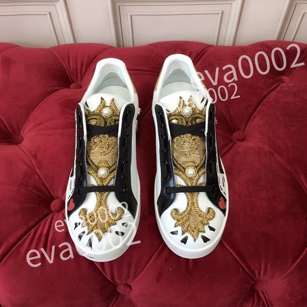 

2023 new men women casual shoes designer sneakers luxury calfskin sneaker fashion platform shoes, Black