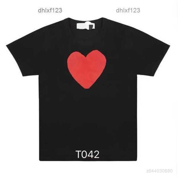 

men's t-shirts summer mens play t shirt short sleeve womens embroidery heart red heartiwsp#cdx7 aog2, White;black