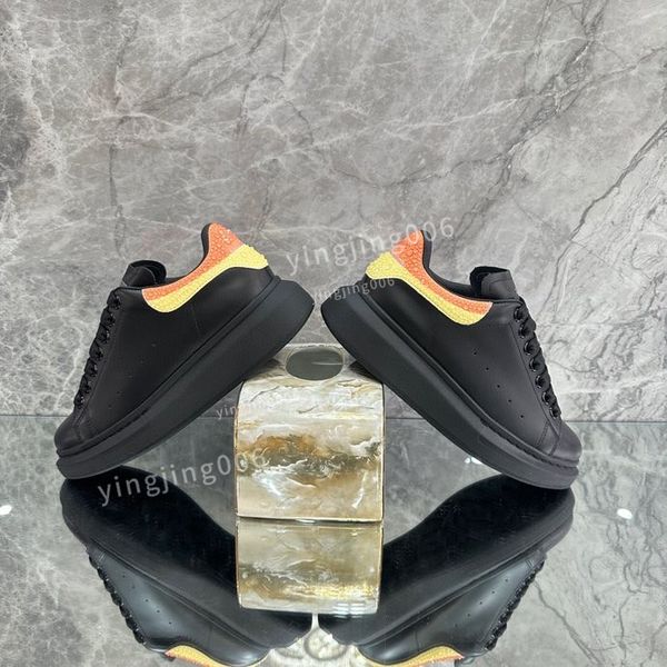 

new designer brand mens women sneakers womens casual shoes platform loafers trainers black leather shoes chunky round head sneaker