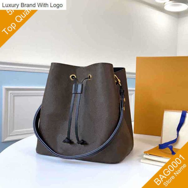 

bag handbags drawstring 5a canvas leather bucket bags drawstring handbag fashion female b004(44020) svk8, Black