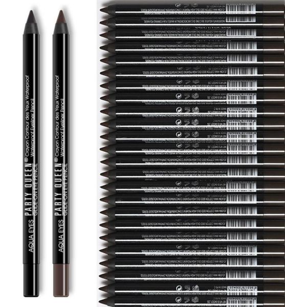

party queen brand new waterproof eyeliner pencil makeup long lasting waterproof black brown color pencil eyeliner2703900