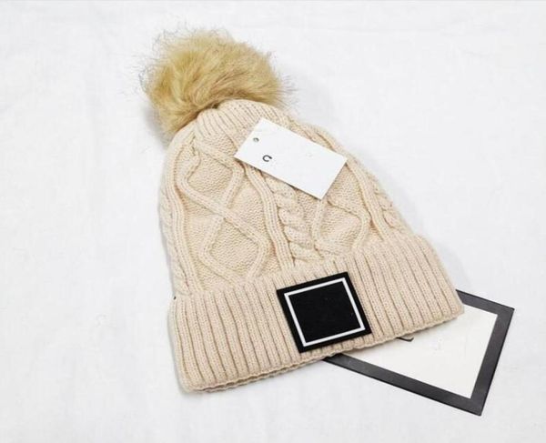 

adults thick warm winter hat for women soft womens girl ski cap beanie caps wool ball knitted hats2216990, Blue;gray