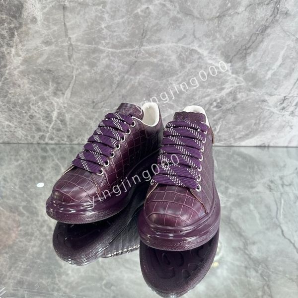 

2023r women sneakers mens casual shoes platform loafers trainers black leather shoes chunky round head sneaker