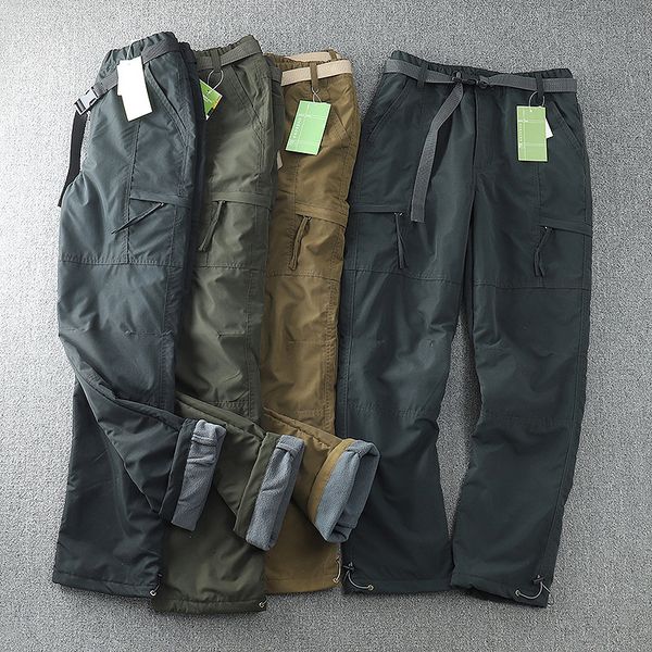 

men's pants t-a-c outdoor tactical cargo pants men's waterproof combat military sports pants men's casual multi pocket pants, Black