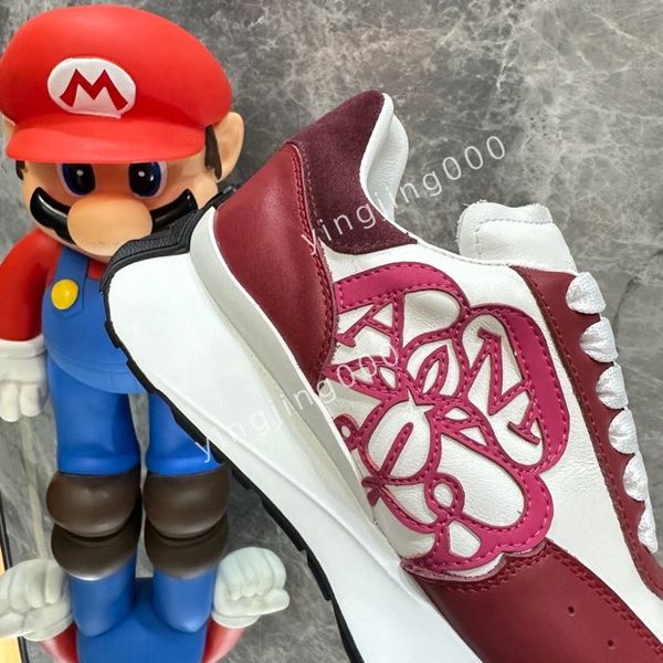

2023new designer sneakers brand sneakers designer trainers womens man casual shoes real leather, Black