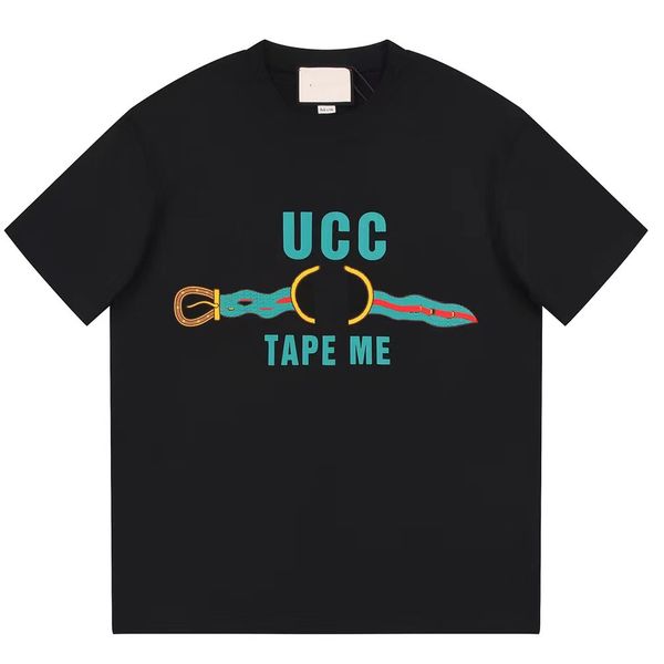 

designer t shirt summer short sleeve waves tee men women lovers luxury round neck t-shirts fashion senior pure cotton xs- .sc003, White;black