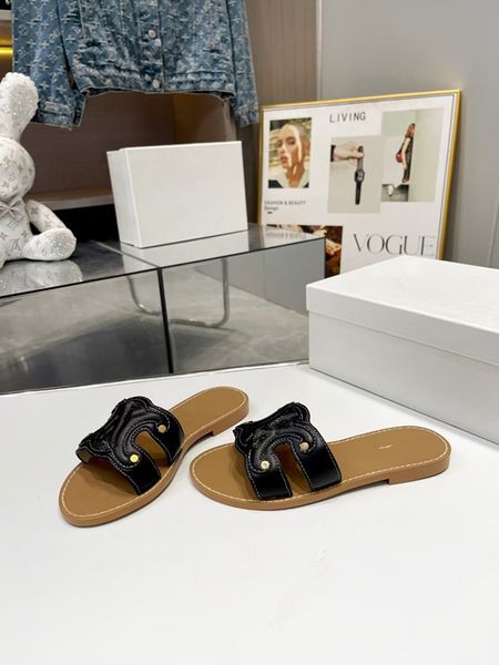 

sandals slipper slide women's interlocking cut-out sandals shoes lady flip flops slip on beach slide flat casual walking 0401, Black