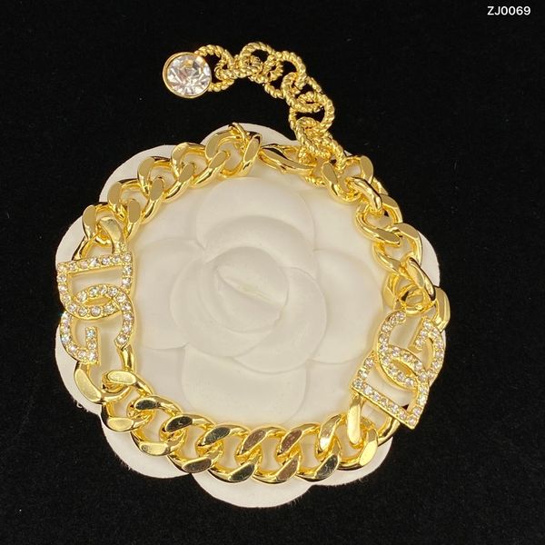 

luxury brand design 14k gold cuban chain zircon bracelet, Golden;silver