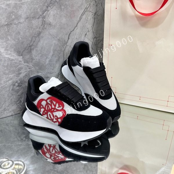 

womens designer sneakers brand sneakers designer trainers women man casual shoes real leather, Black