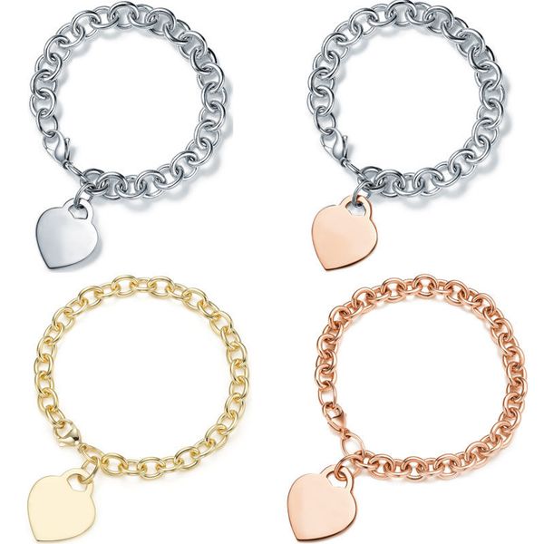 

luxury beaded bracelets fashion hardwear jewelry bracelet designer heart bracelet rose gold platinum jewellery for woman 60153372, Black