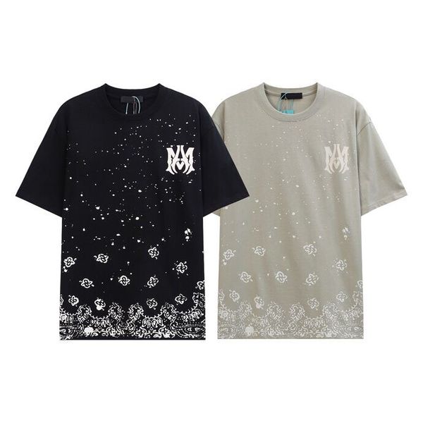 

2023ss spring/summer designer letter print t shirt cotton fabric round neck pullover short sleeve t-shirt sweatshirt r33s3r4, Black;brown