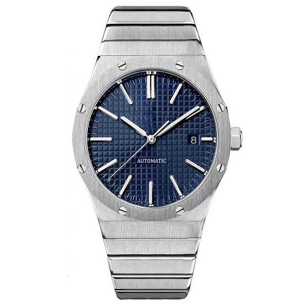 

mens watch automatic mechanical movement men watches sapphire glass waterproof stainless steel transparent back male w259i, Slivery;brown