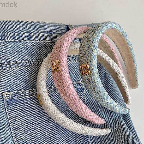 

headbands designer hairpin headbands elastic hair hoop handmade metal letter retro style headbands style exaggerated personality temperament, Silver