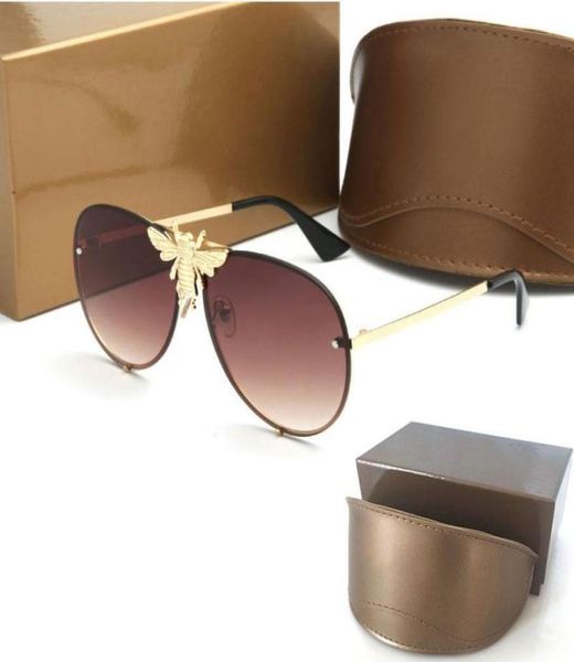 

womans sunglasses luxury mens sun glasses uv protection men designer eyeglass gradient metal hinge fashion women spect5515654, White;black