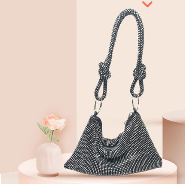 

hbp fashion shoulder bag women's underarm bag with diamond design dinner handbag