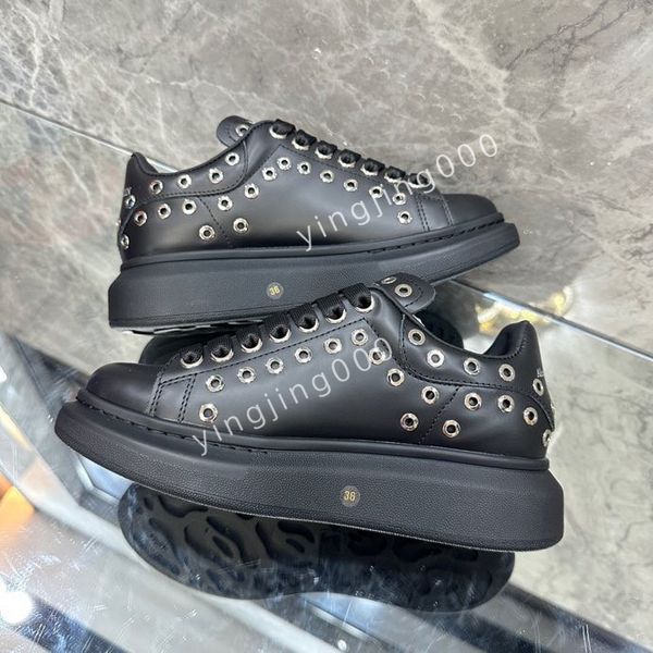 

fashion designer sneakers brand sneakers designer trainers womens man casual shoes real leather2023, Black