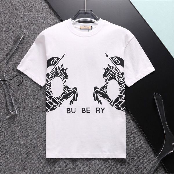 

2023men women t shirt fashion summer tshirts casual tshirt breathable short sleeve tees heart rmbroidery printed funny, White;black