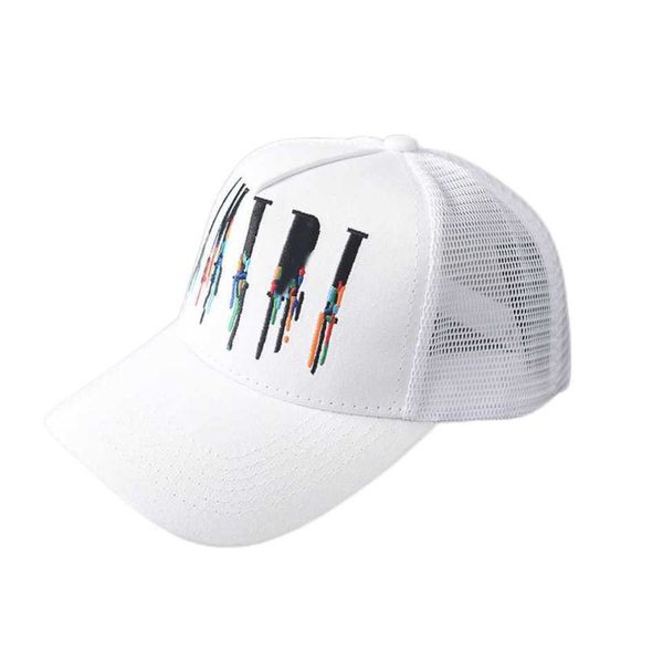 

fashion white designer baseball cap luxury beach hat multicolor letter embroidery patterned mens cappello creative sport breathable trucker, Blue;gray