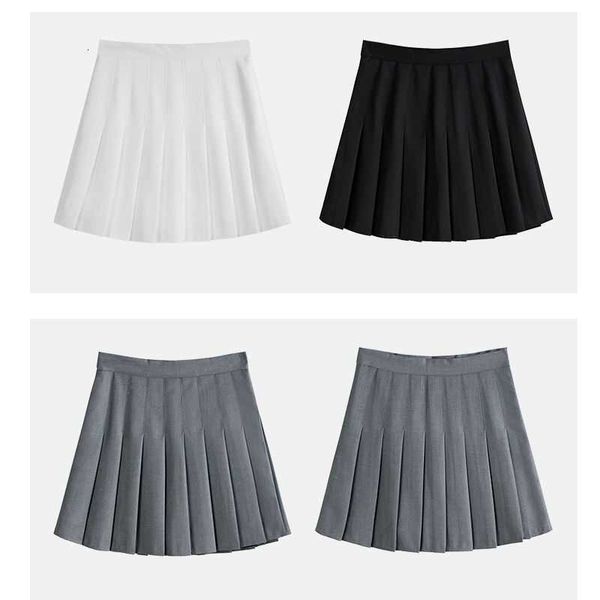 

for large pleated women's clothing short for women high waisted for spring and summer 2023 black plump mm200 catties skirt