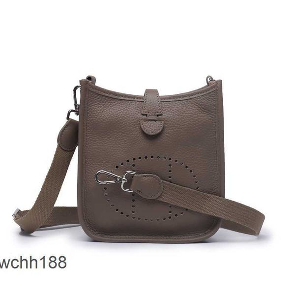 

single evelyns designer bags bag tote 2023 style herms shoulder calf leather mini fashion personality cross body hollow bucket female ug2f