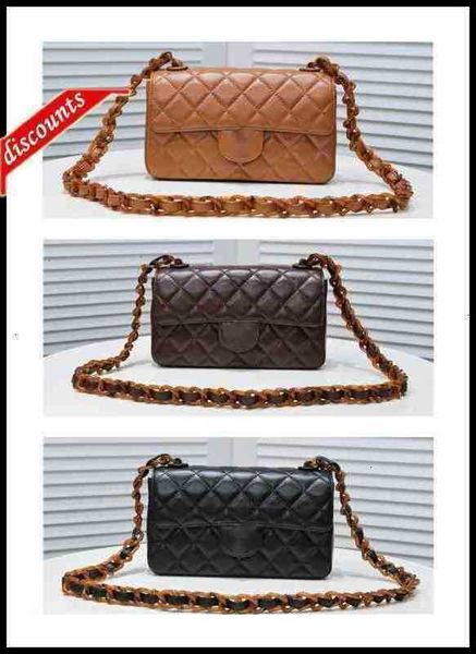 

plaid woman's other luxury bags brand letter 3353 shoulder design chain cc bag lambskin handbag vintage messenger real leather le boy 2, Black;red