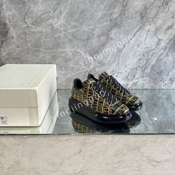 

2023new designer women sneakers women casual shoes platform loafers trainers black leather shoes chunky round head sneaker