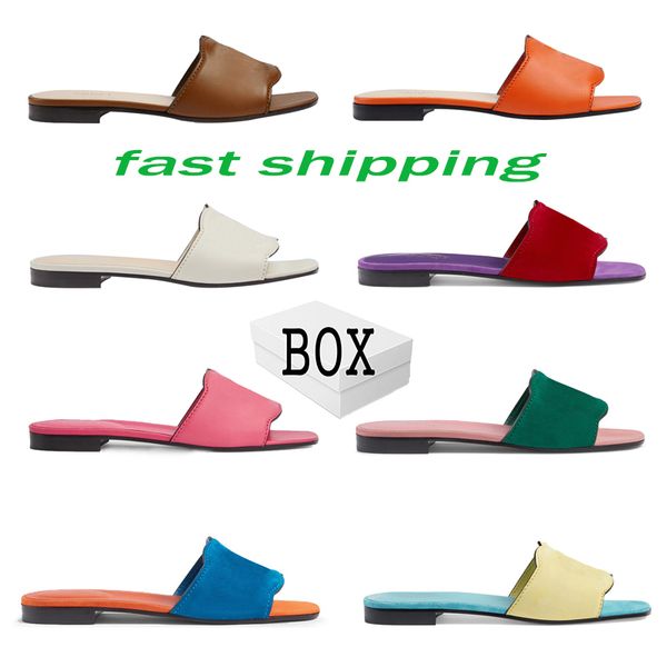 

with box designer slippers womens slide men printing platform rubber mules sandals luxury summer sandal beach ladies fashion women causal sl, Black