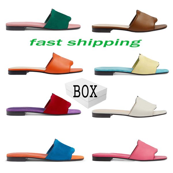 

2023 luxury designer women slippers summer miller fashion new non-slip flat sandal open toes flat ladies outdoor beach sandals slide size 35, Black