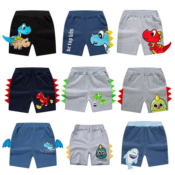 

shorts 2023 summer 28 years children boys cartoon dinosaur embroidery baby sports kids toddler little boy clothes 230412, Black