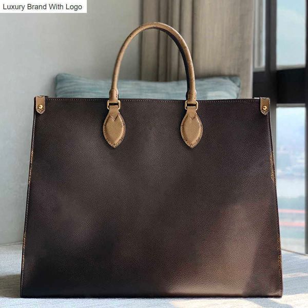 

bag handbags totes high imitation designer tote bag onthego gm 41cm genuine leather handbag m45320 zl006 h6rb, Black