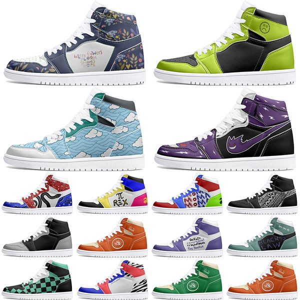 

new winter Customized Shoes 1s DIY shoes Basketball Shoes damping Men's 1 Women's 1 Anime Customized Character Trend Versatile Outdoor sneaker