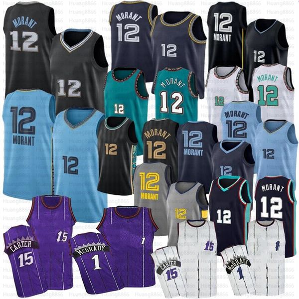 

2023 new ja morant basketball jersey vince carter black city jerseys, Black;red