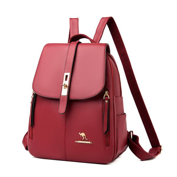 

school bags ladies leather backpack winter fashion shoulder bag ladies travel casual backpack school backpack for college students 230413