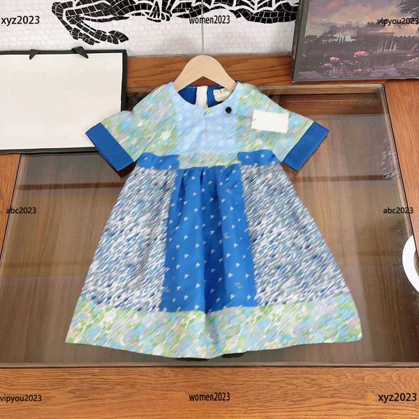 

2023 girls dresses baby simple and generous skirt designer dress size 100-160 cm kids summer pleated skirt new product, Red;yellow