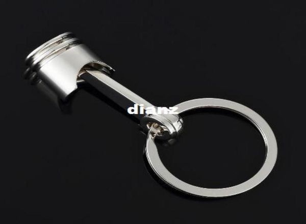 

new arrive automotive parts piston model alloy key chain fashion silver color accessories key8197567