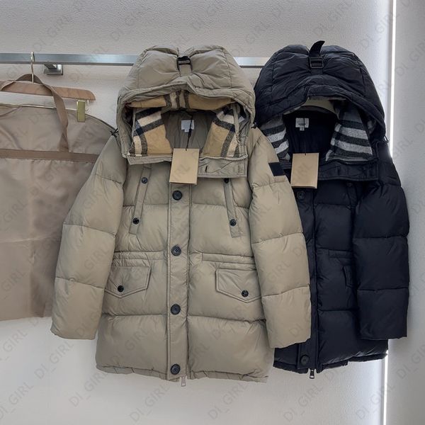 

Winter Puffer Jacket Women Classic Striped Print Down Jacket Fashion Casual Keep Warm Thick Outerwear SML di_girl Di_girl