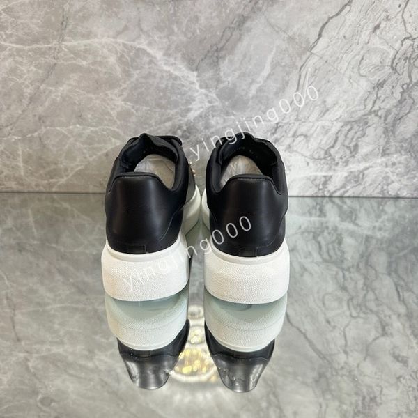 

r men sneakers casual shoes platform loafers trainers black leather shoes chunky round head sneake2023