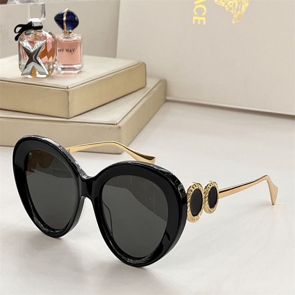 

summer fashion sunglasses for women and men ve4587 brand design for women tight outdoor oval retro sunglasses with box, White;black