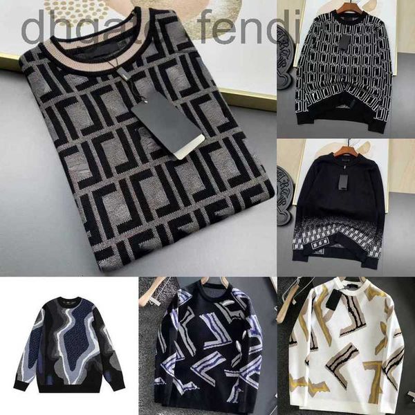 

men's sweaters designerwinter wool sweater men women jacquard embroidery sweaters designer sweater round neck coat tshirt casual knitwe, White;black
