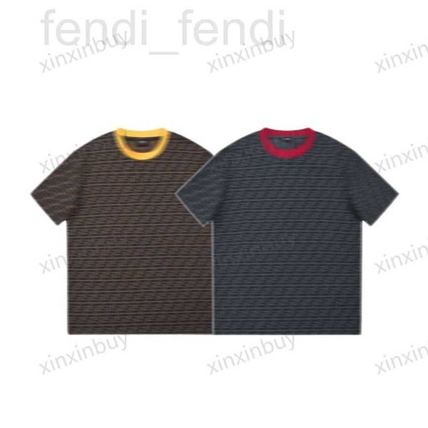 

men's plus tees & polos luxurious men designer tee t shirt 23ss paris double letters roma print pattern short sleeve cotton women white, Black;brown