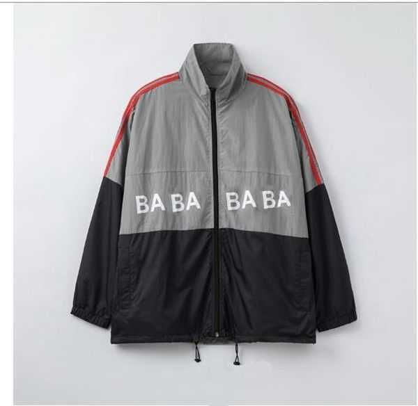 

letter print jackets designer men women streetwear warm sportswear zipper coat autumn winter qppr, Black;brown