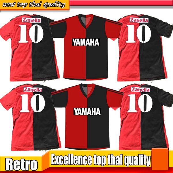 

maradona 1993 1994 newell's retro soccer jerseys old boy pochettino diego 93 94 vintage classic red football shirt vintage shirt thai q, Black;yellow