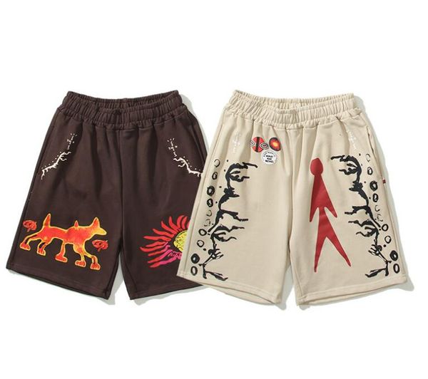 

graffiti cartoon mens shorts summer hip hop vintage scott designer shorts men, White;black